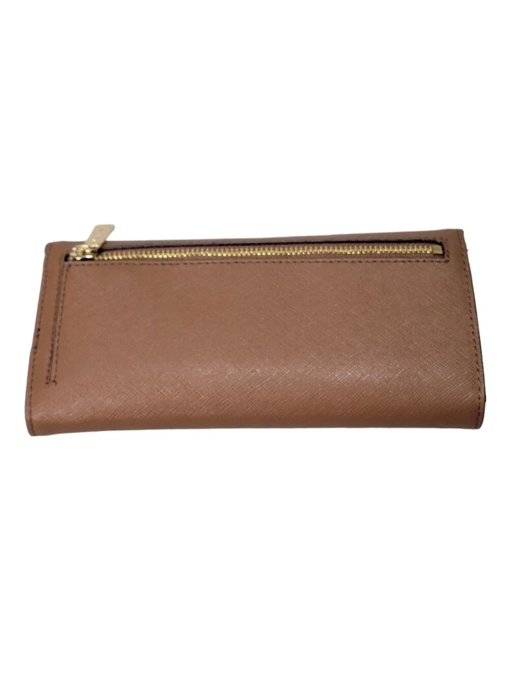 MICHAEL KORS JET SET TRAVEL LARGE TRIFOLD WALLET BROWN LUGGAGE